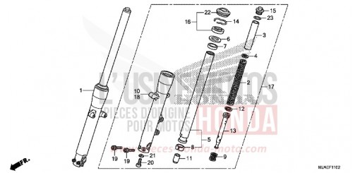 FRONT FORK (VT750S) VT750SE de 2014